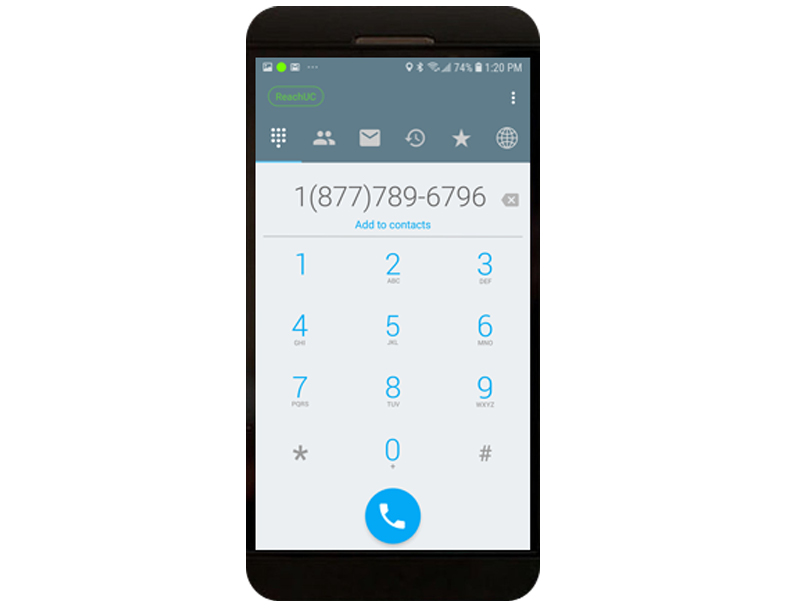 ReachUC on a Smartphone